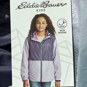 Eddie Bauer light weight three in one jacket large size 14/16 purple